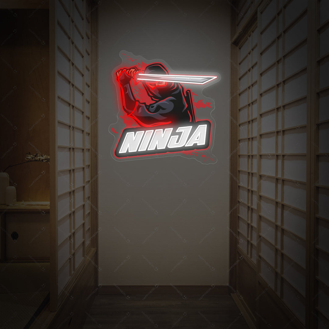 Ninja Maskot Neonskylt, Japansk neonskylt