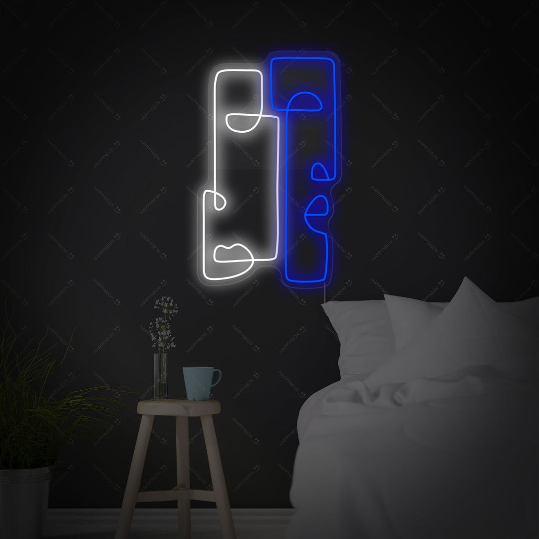 "Abstrakt Totem" Neonskylt