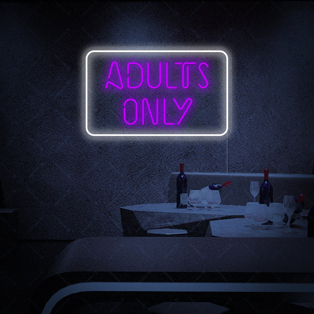 "Adult Only" Neonskylt
