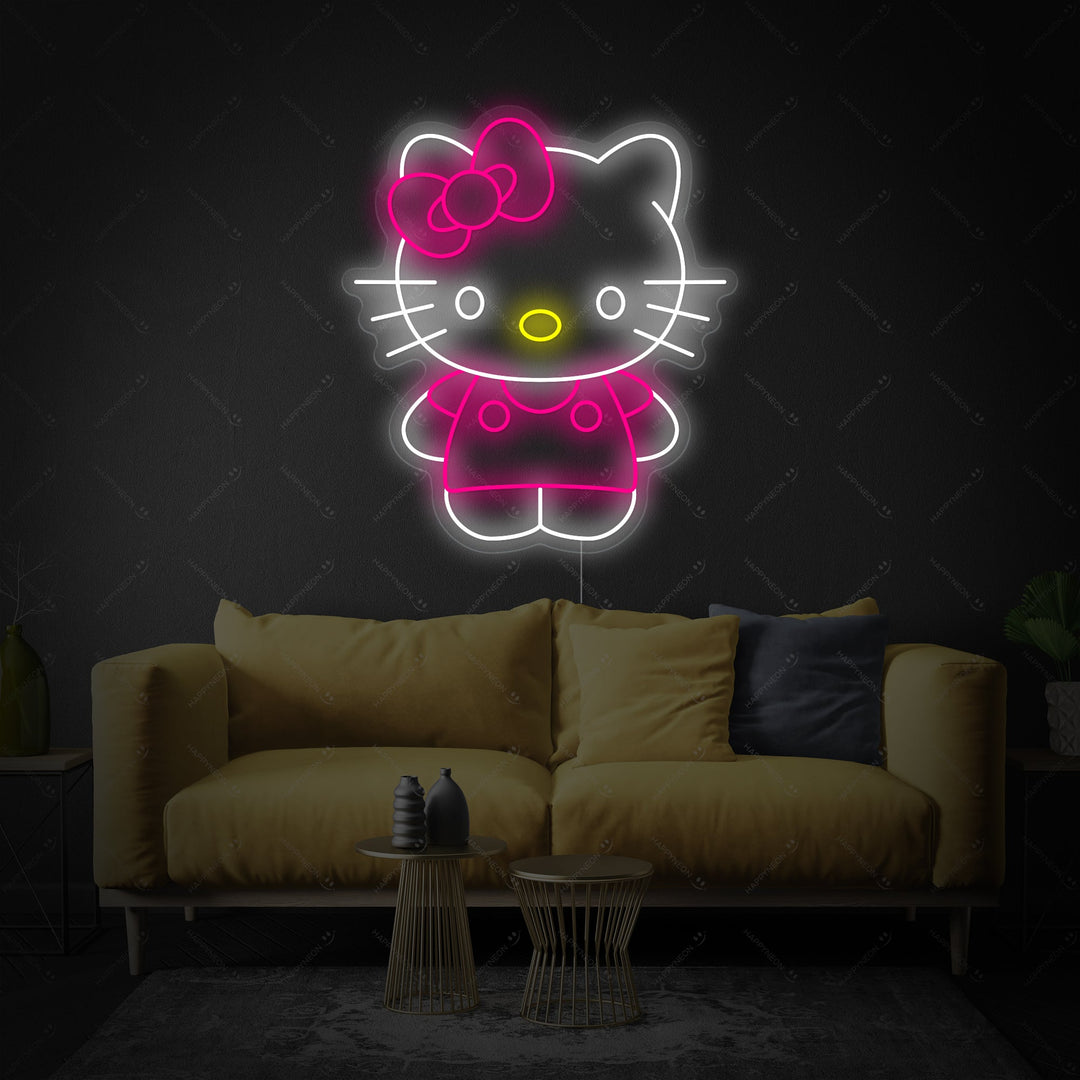 "Animekatt" Neonskylt