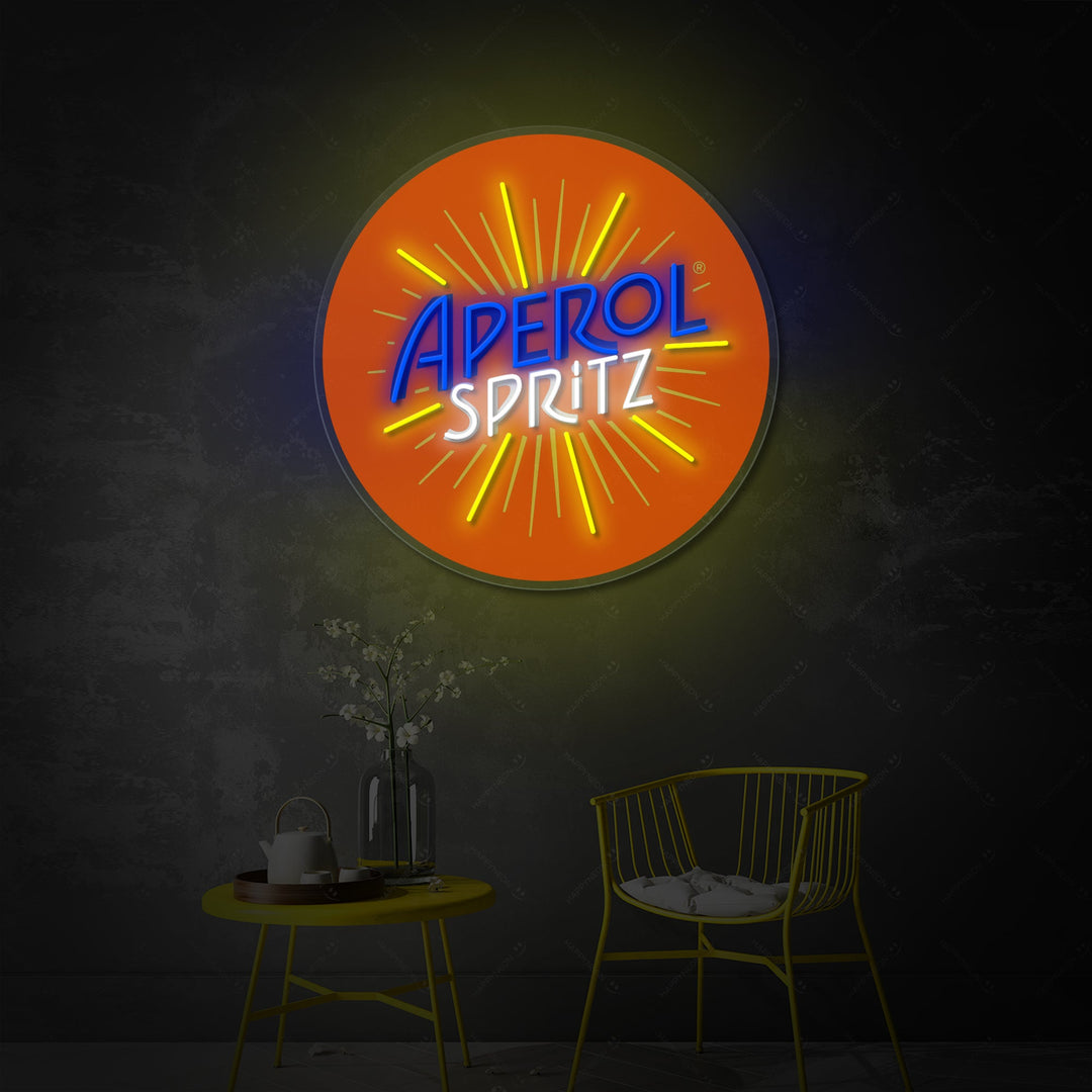 "Italien Aperol Spritz" Neonskylt