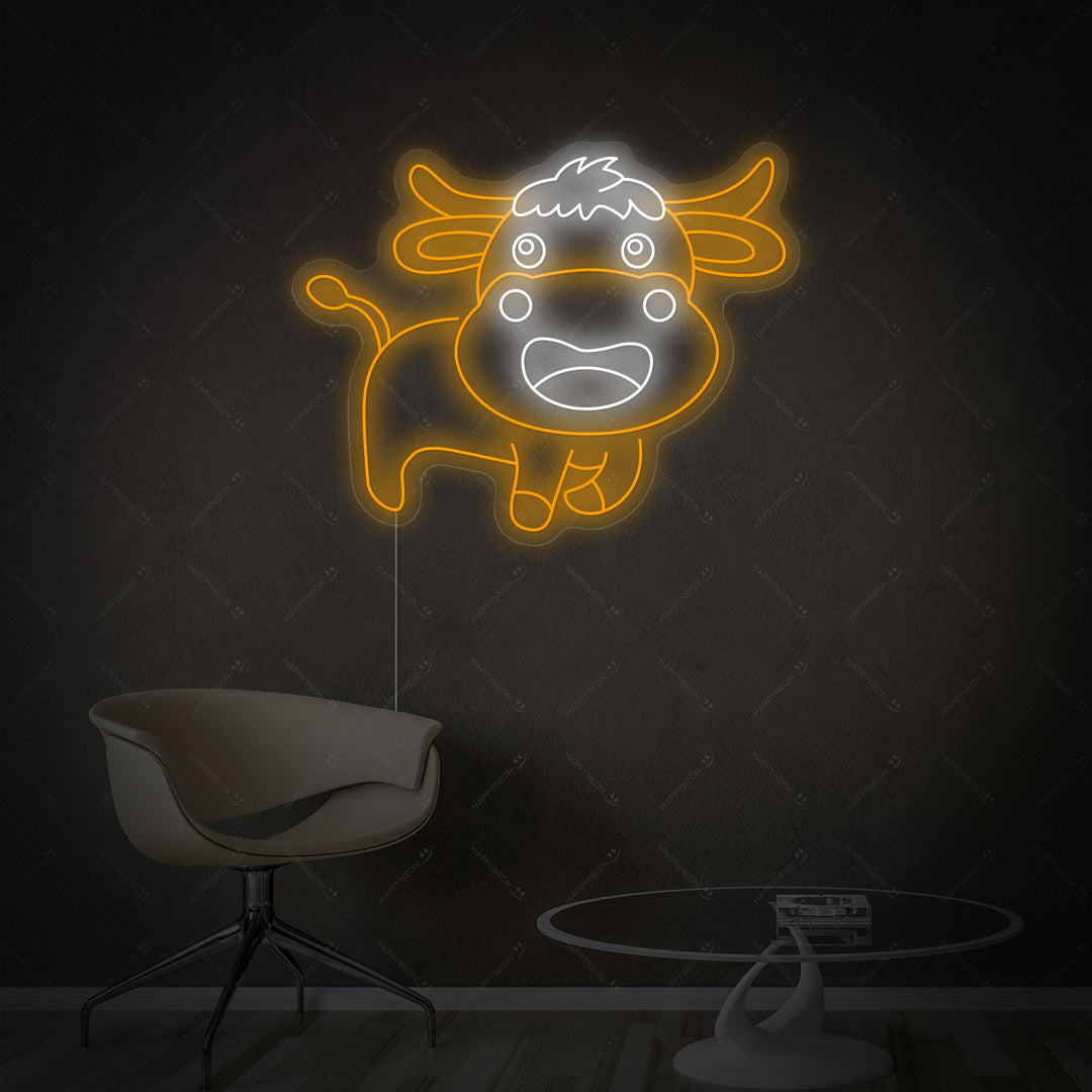 "Baby ko" Neonskylt