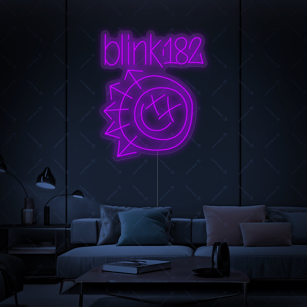 "Blink 182" Neonskylt