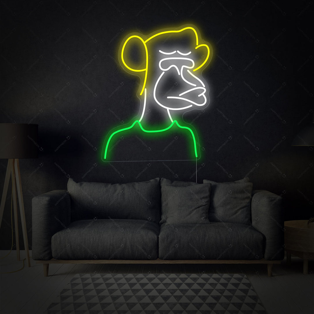 "Bored Ape" Neonskylt