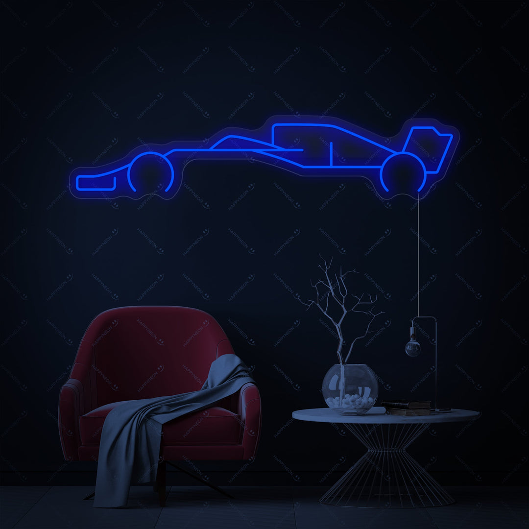 "F1-bil" Neonskylt
