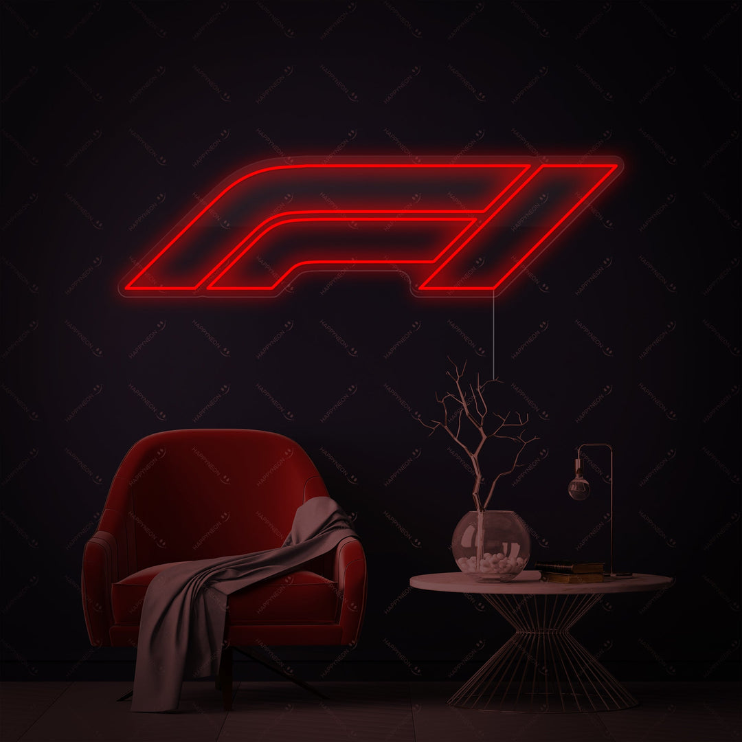 "F1-logotyp" Neonskylt