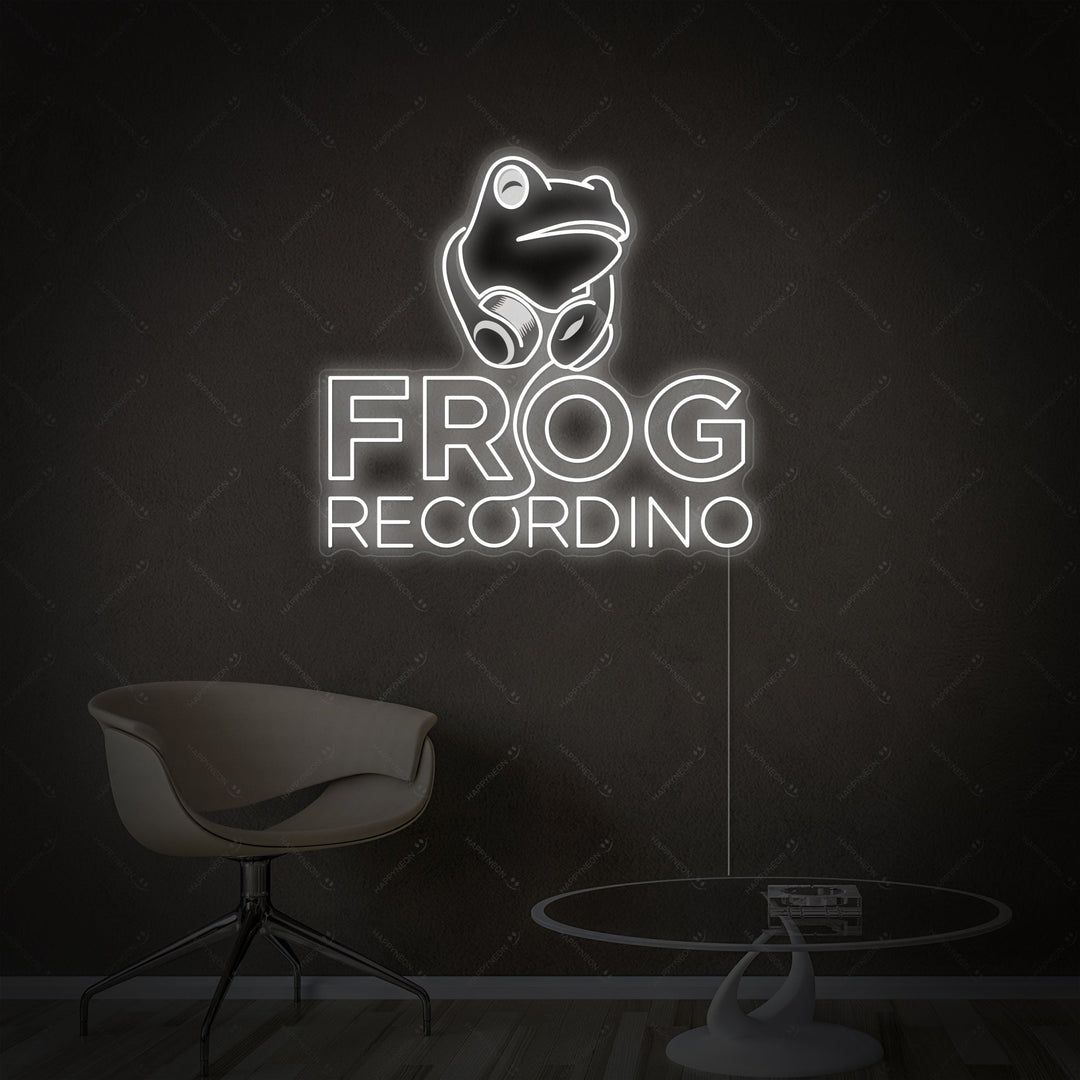 "Frog Recording" Neonskylt