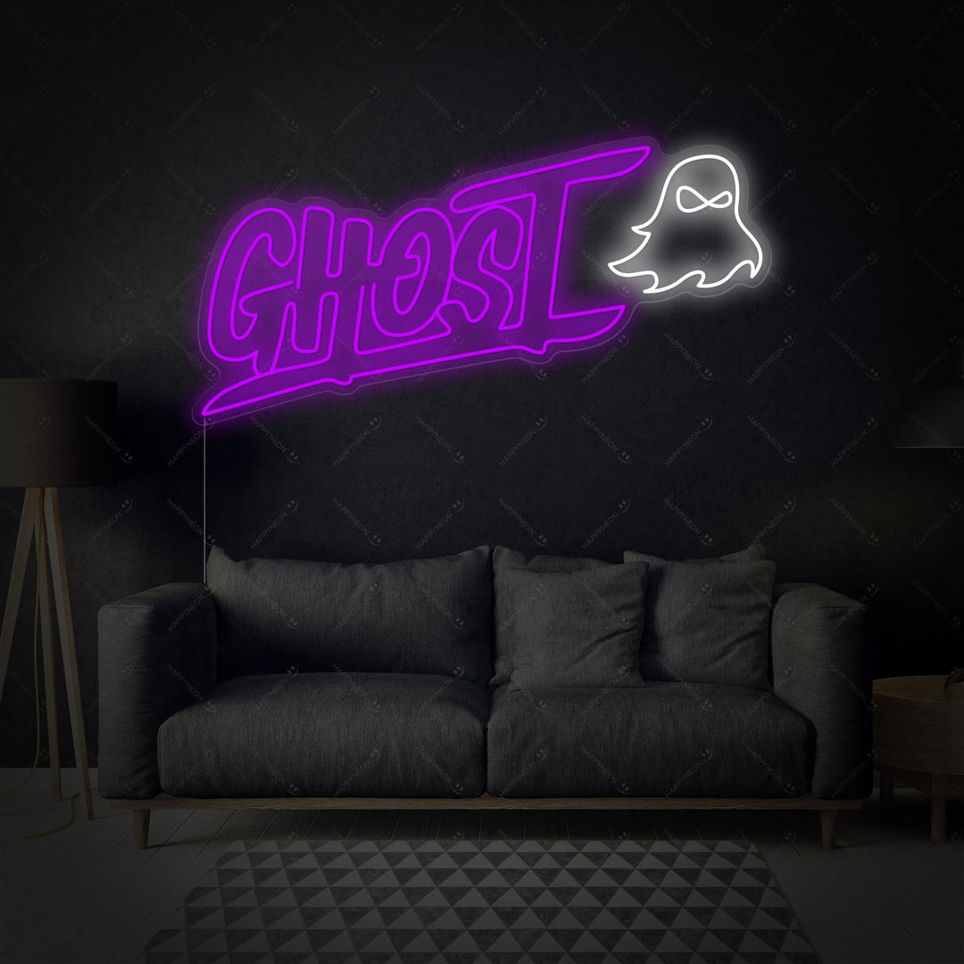 "Ghost" Neonskylt