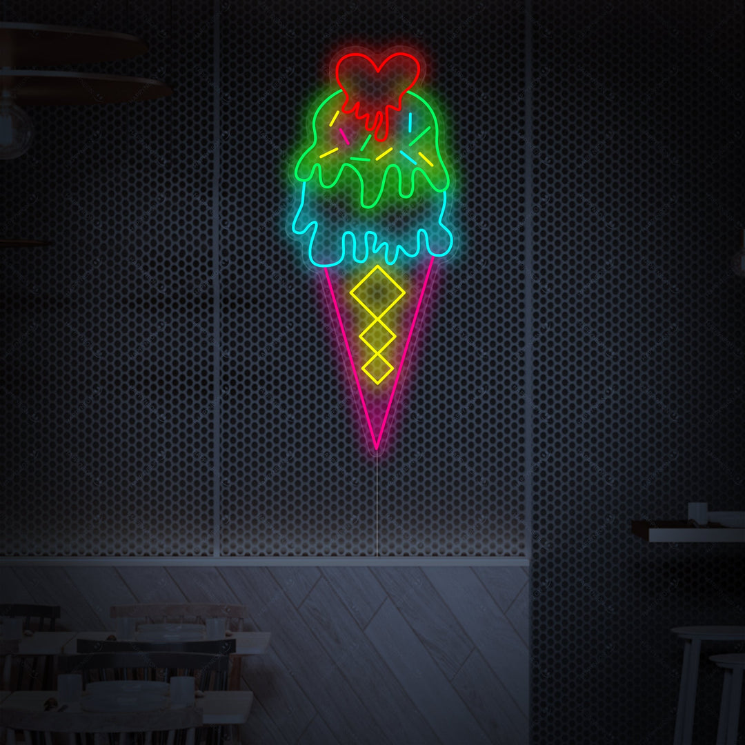 "Glass" Neonskylt