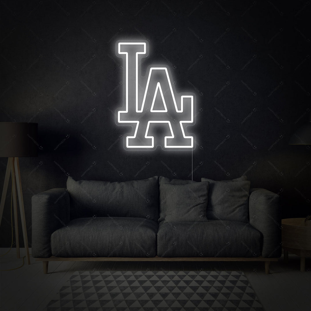 "LA" Neonskylt