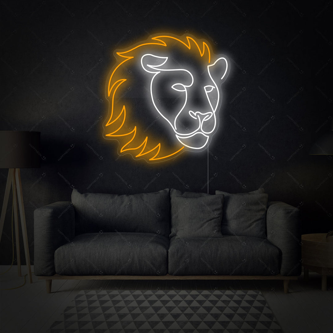 "Lejon" Neonskylt
