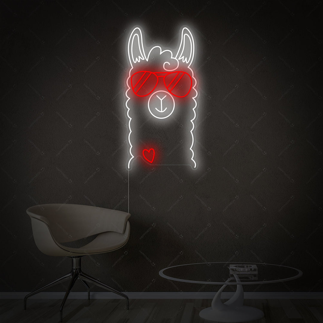 "Lama" Neonskylt