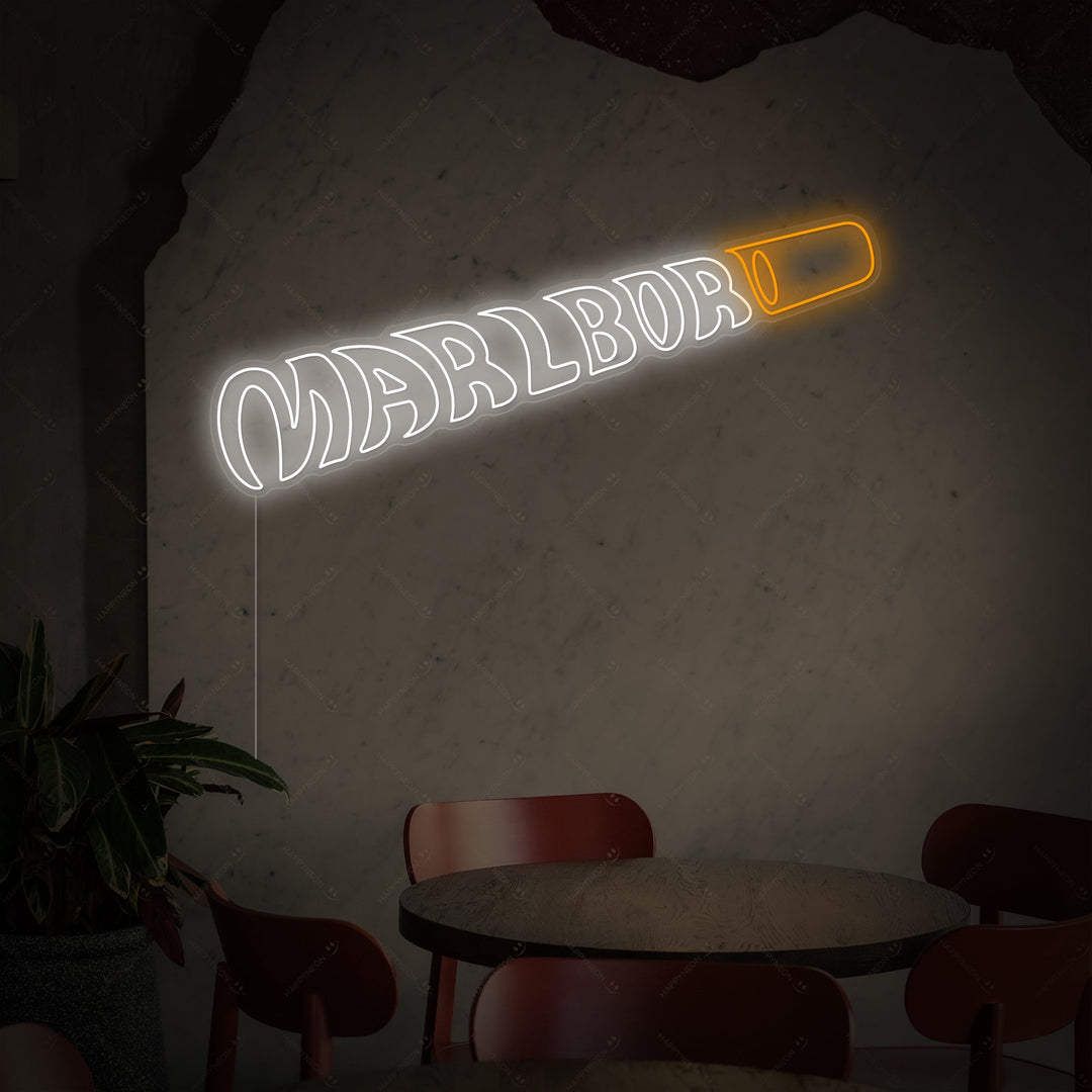 "Marlbor Cigarett" Neonskylt