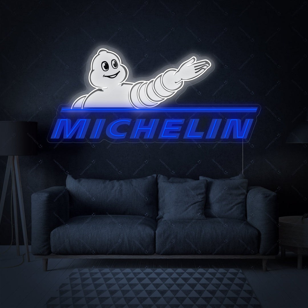 "Micheli-logotyp" Neonskylt