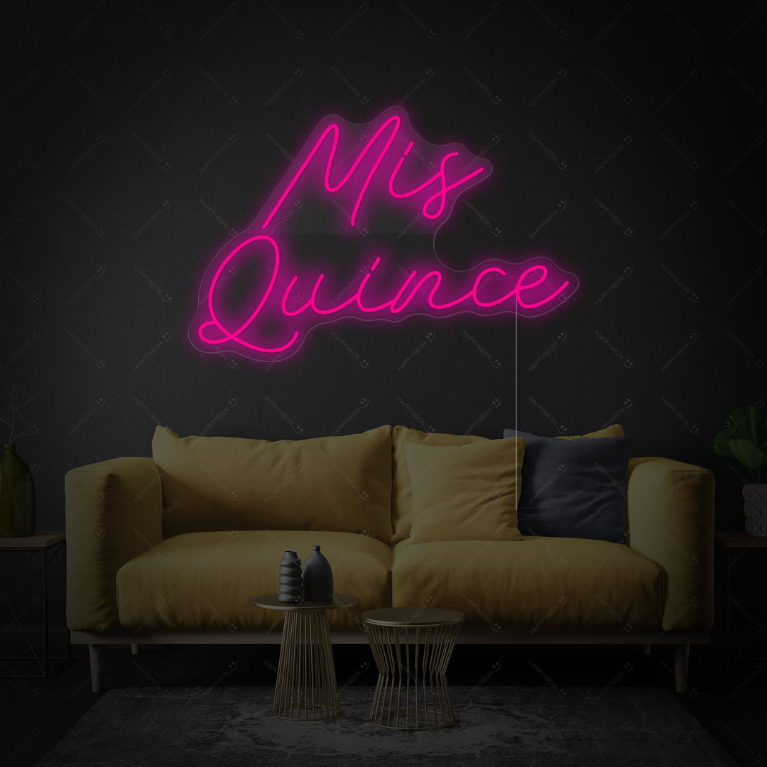 "Mis Quince" Neonskylt