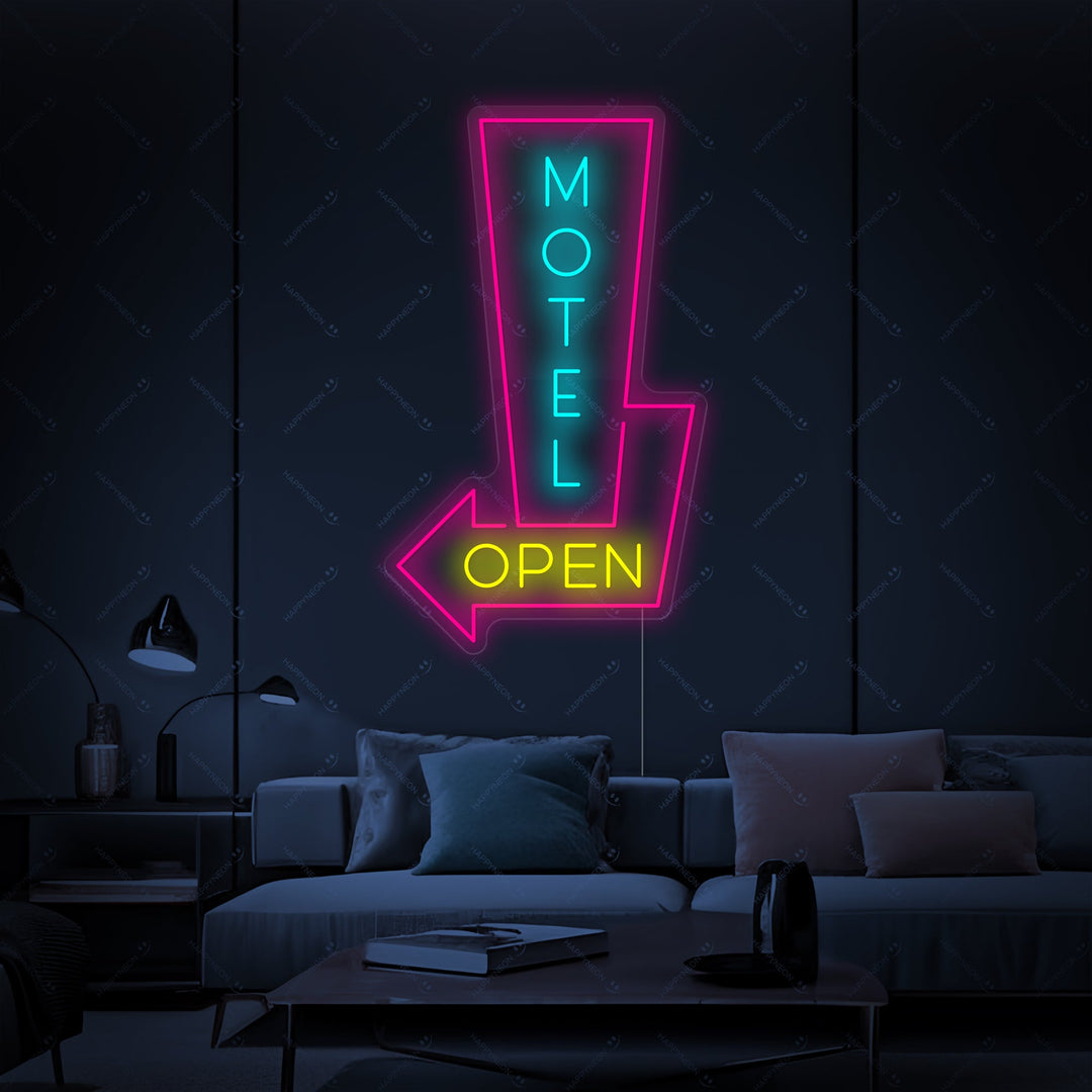 "Motel Open" Neonskylt