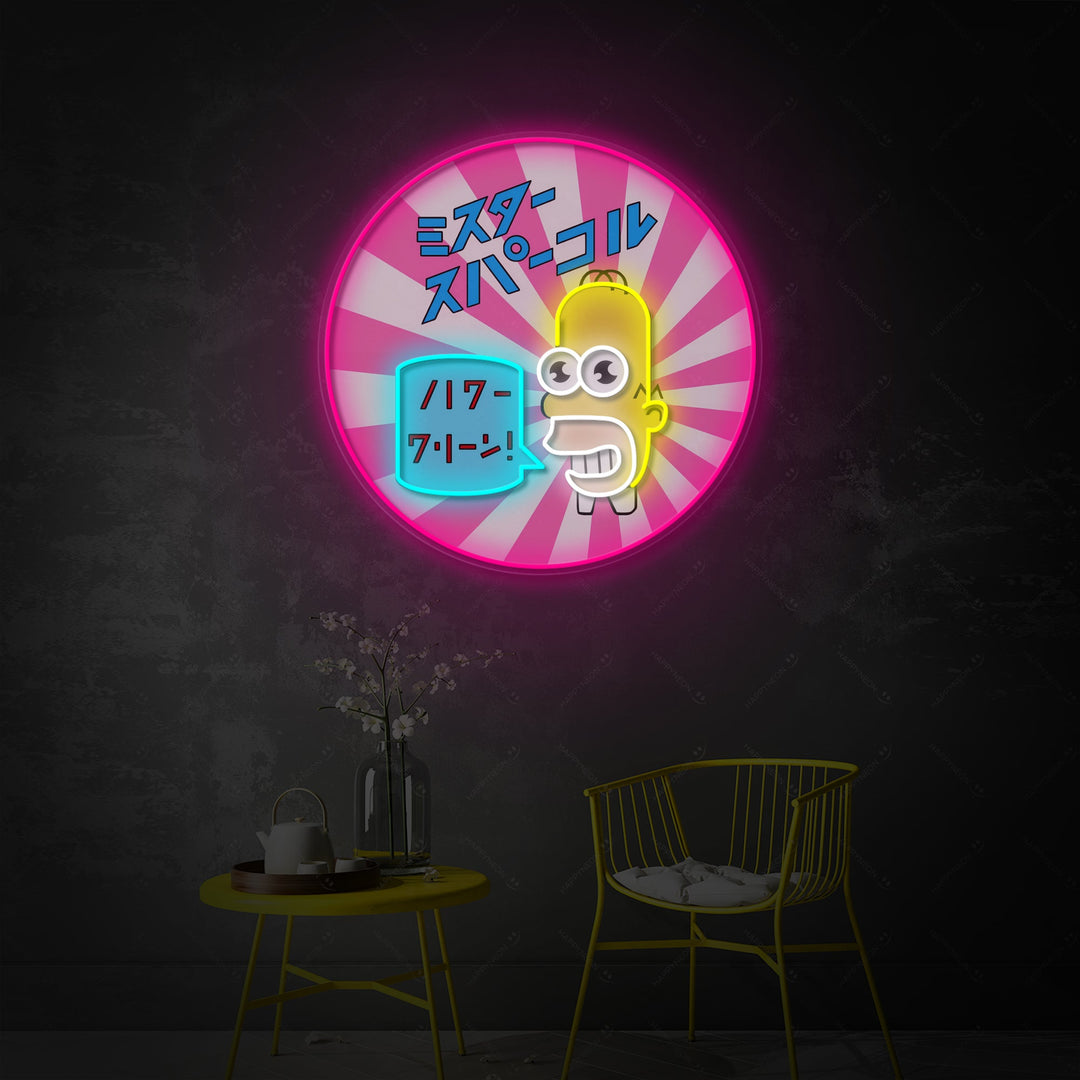 "Mr. Sparkle" Neonskylt