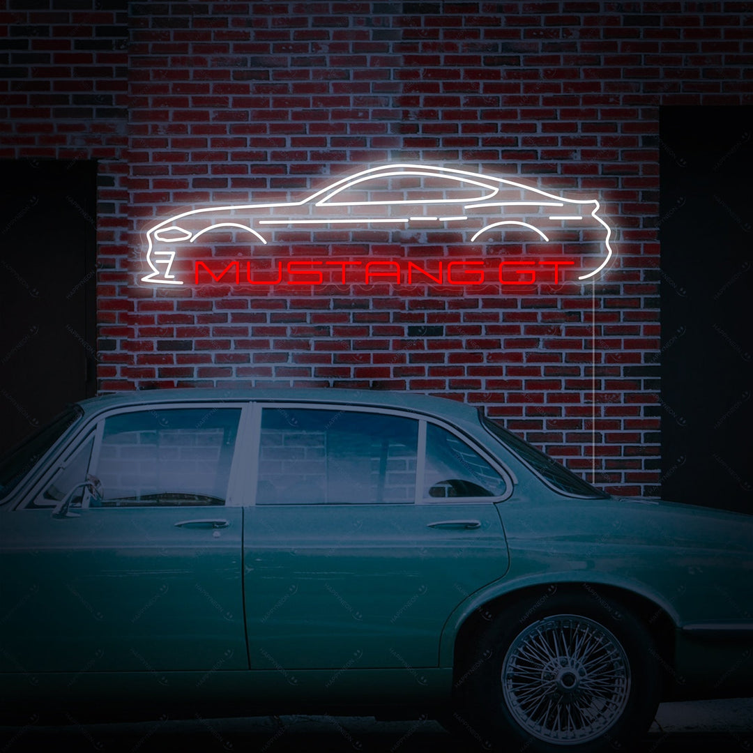"Mustang GT" Neonskylt