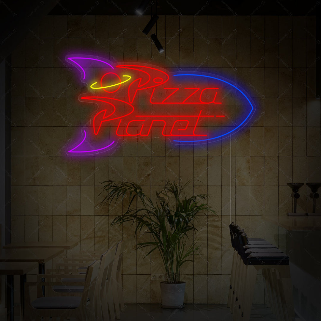 "Pizza Planet" Neonskylt