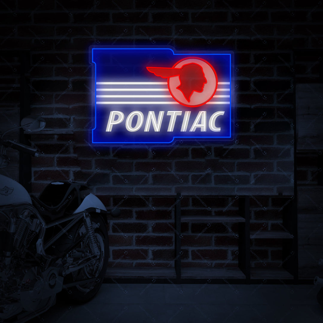 "Ponti-Car" Neonskylt