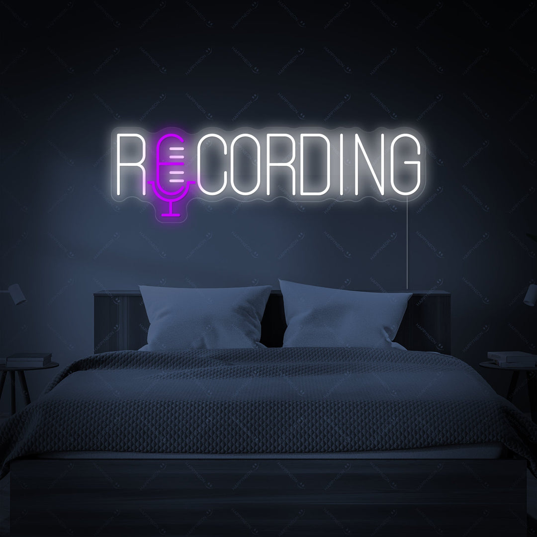 "Recording" Neonskylt