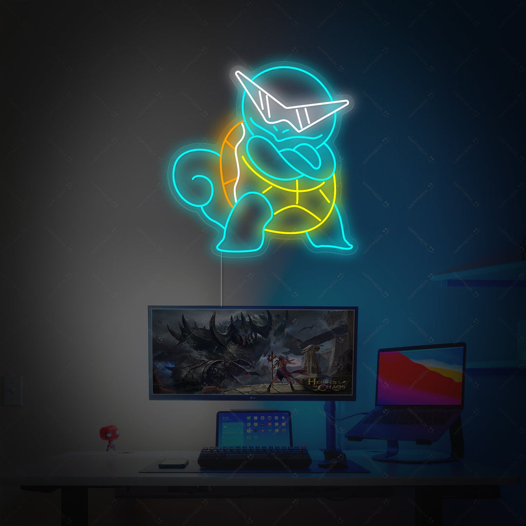 "Squirtle" Neonskylt