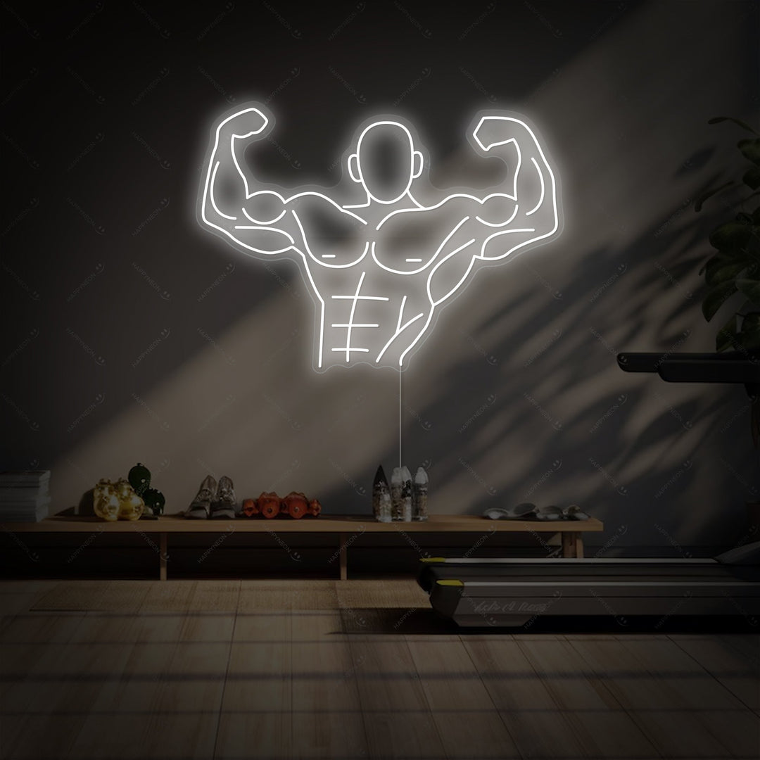"Stark man" Neonskylt