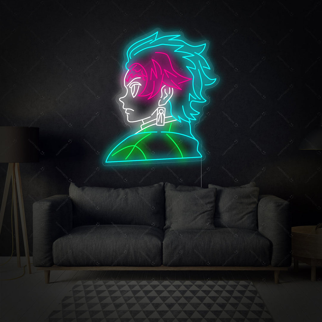 "Tanjiro" Neonskylt