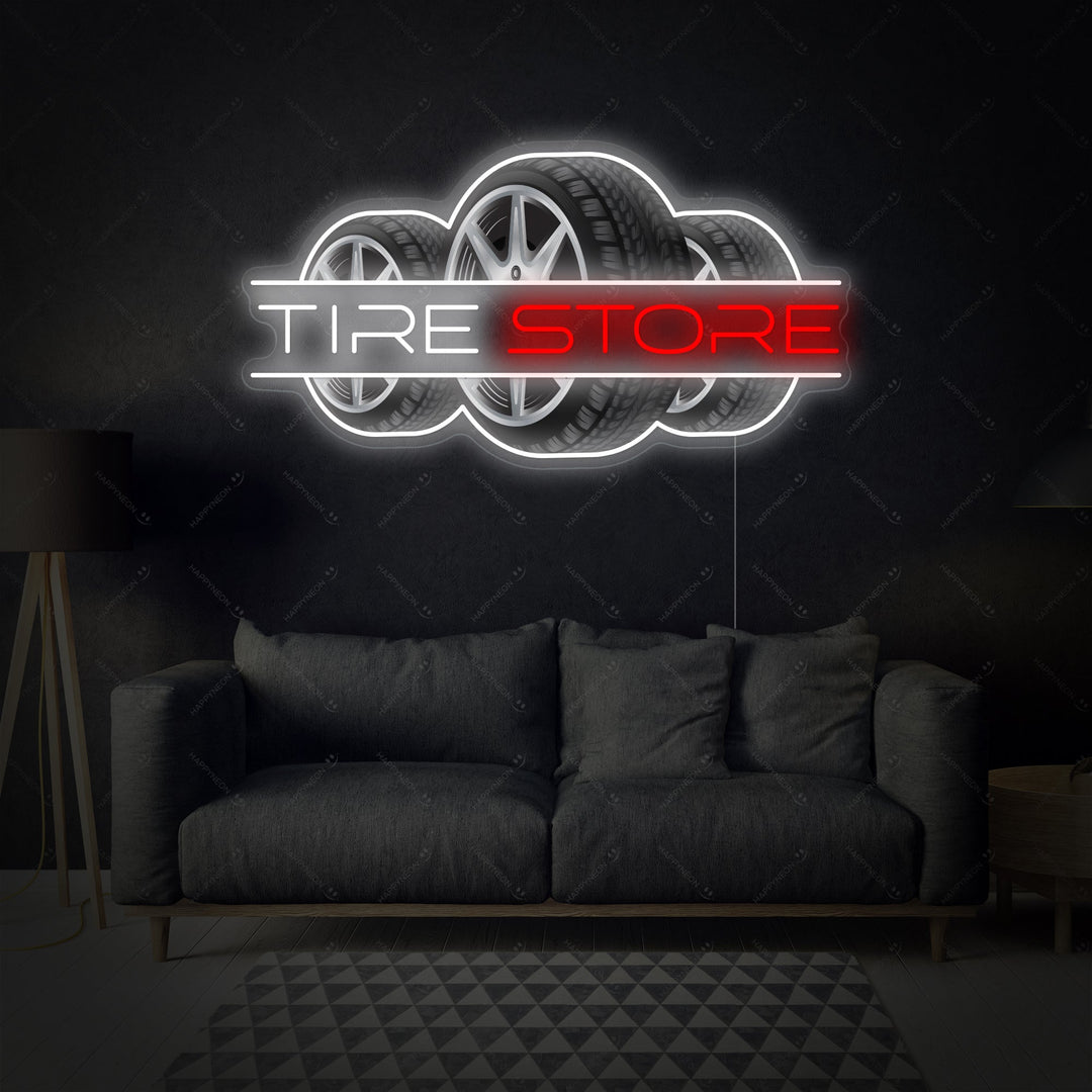 "Tire Store" Neonskylt
