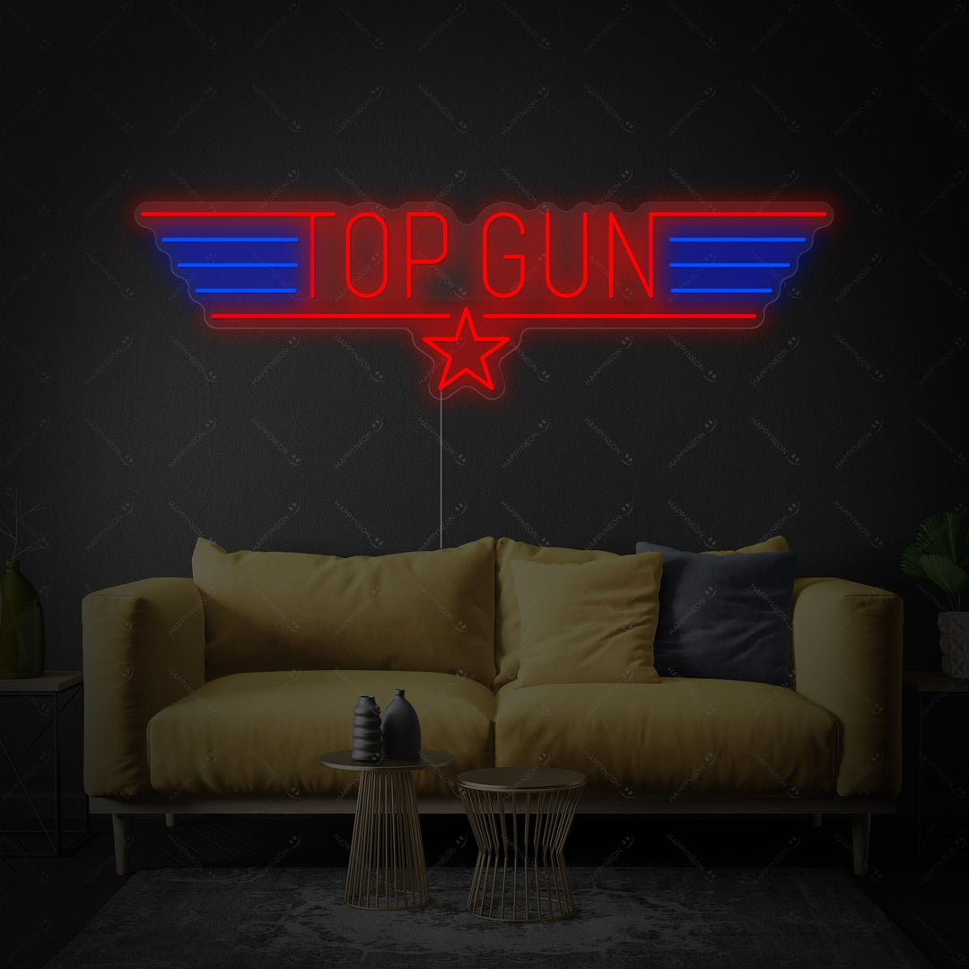 "Top Gun" Neonskylt