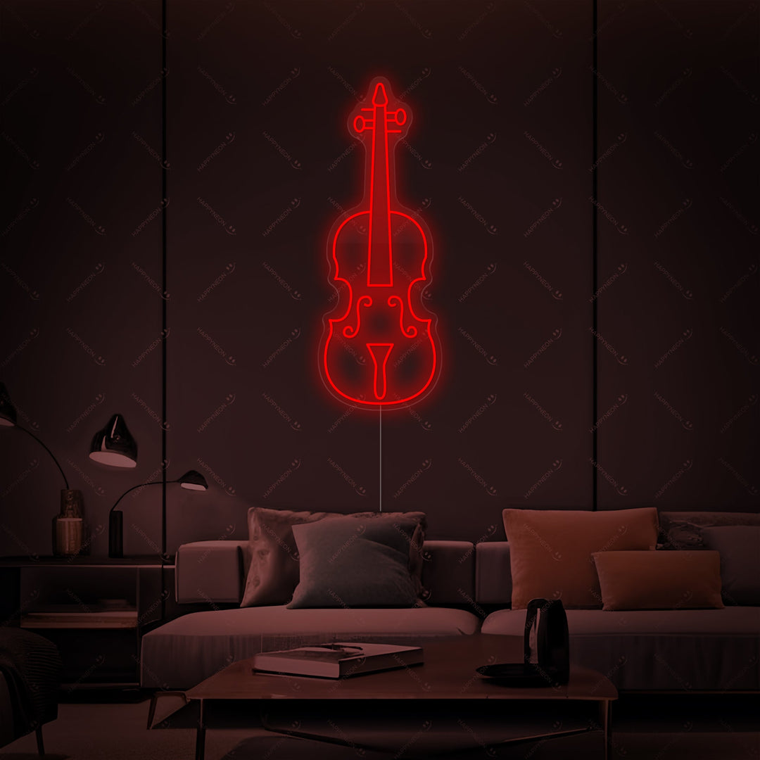 "Violin" Neonskylt