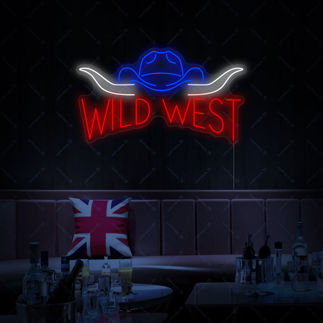 "Wild West" Neonskylt