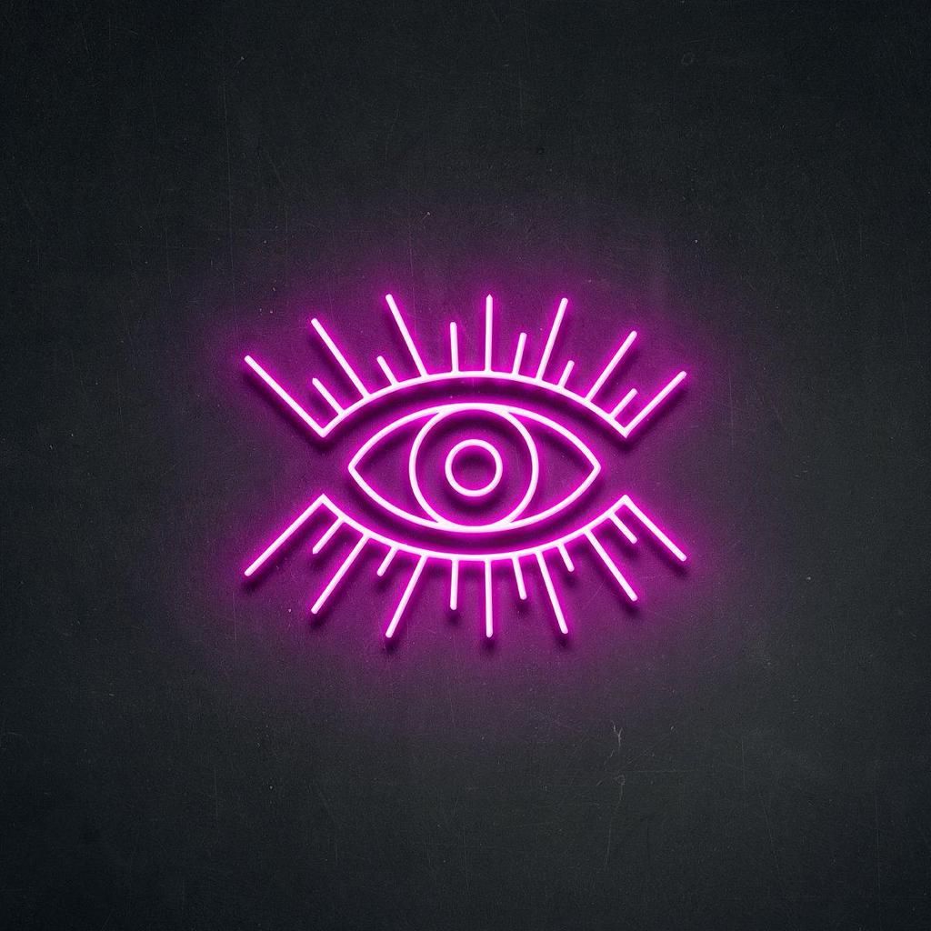 "Element Symbol Eye" Neonskylt