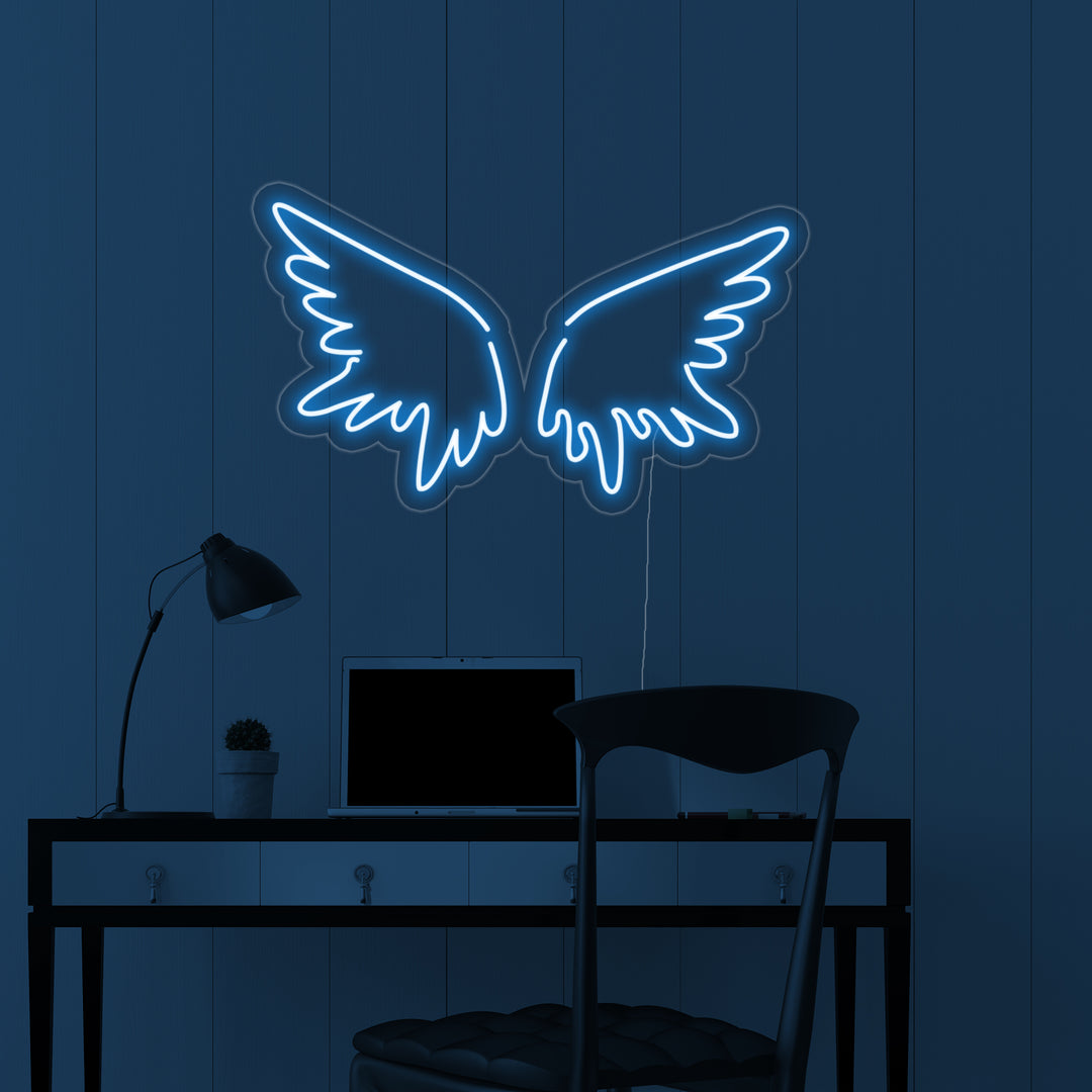 "Änglavingar" Neonskylt