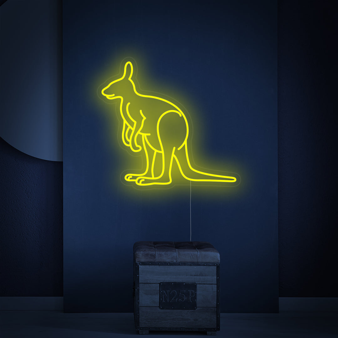 "Australia Känguru" Neonskylt