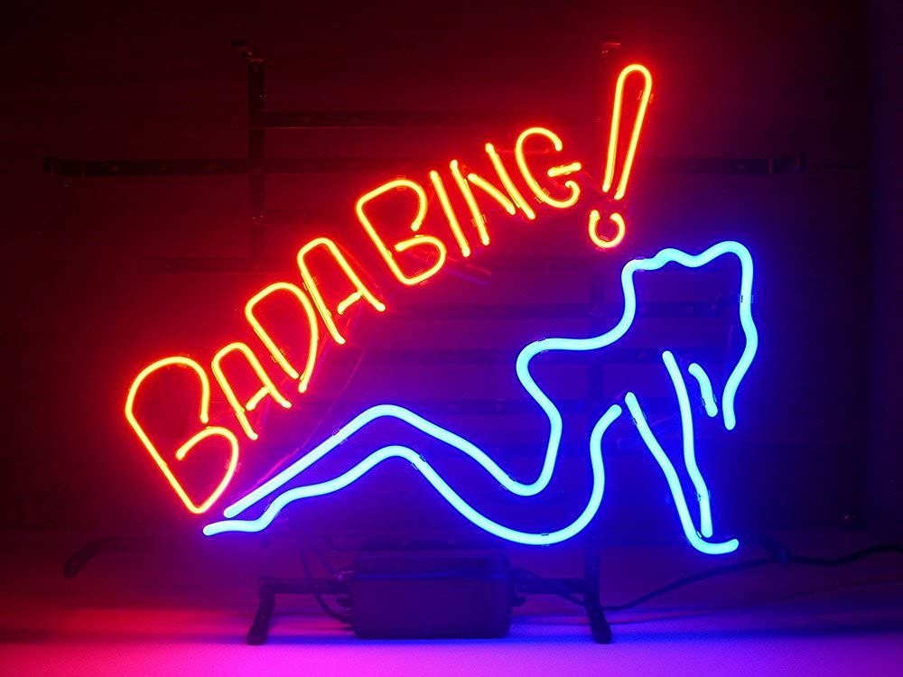 "Bada Bing" Neonskylt