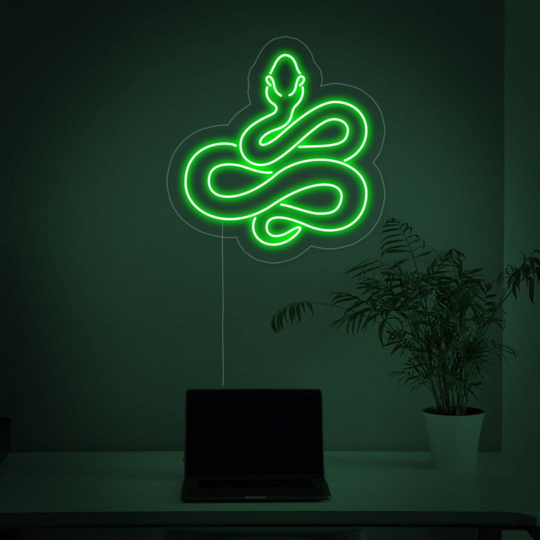 "Orm" Neonskylt