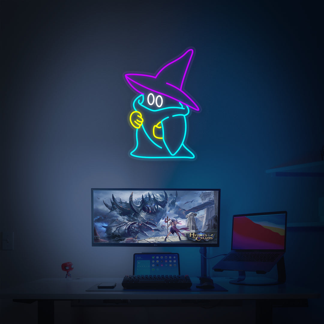 "Black Mage Speldekoration" Neonskylt