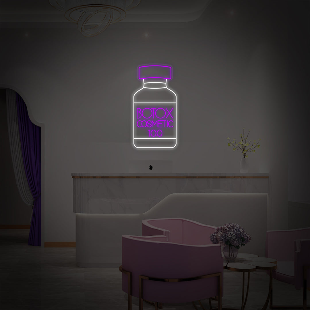 "Botox Kosmetisk Butik Hudvårdcenter" Neonskylt