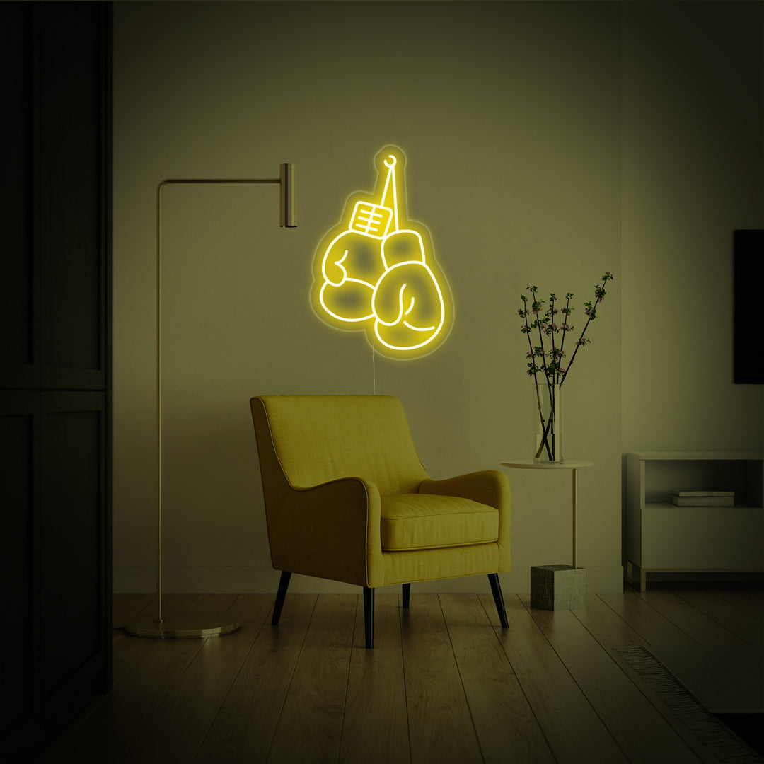 "Boxningshandskar" Neonskylt