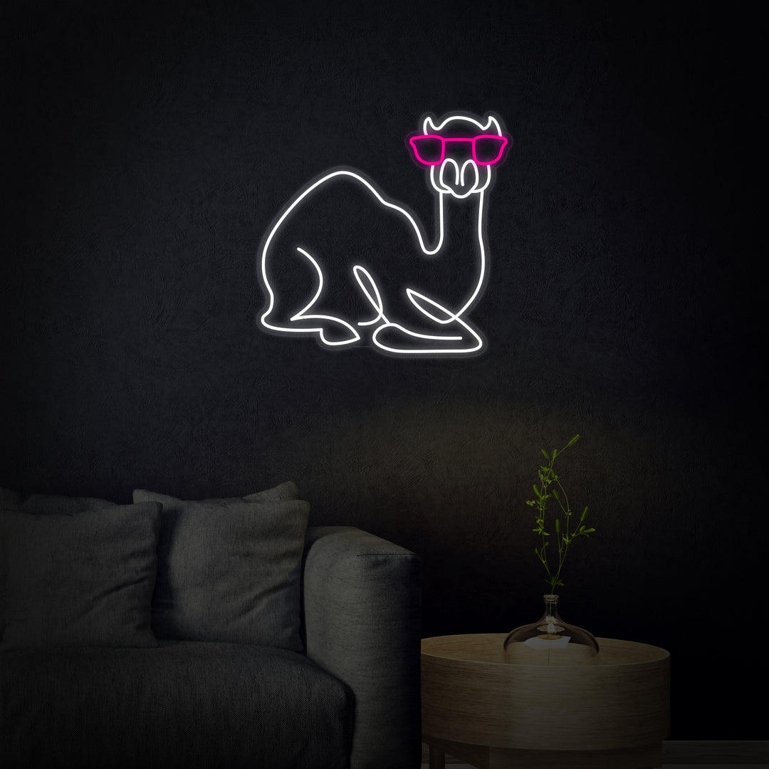 "Kamel Med Ögon" Neonskylt