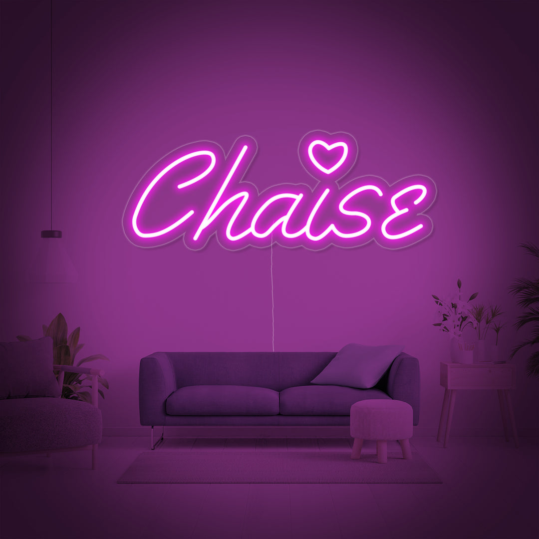 "Chaise" Neonskylt