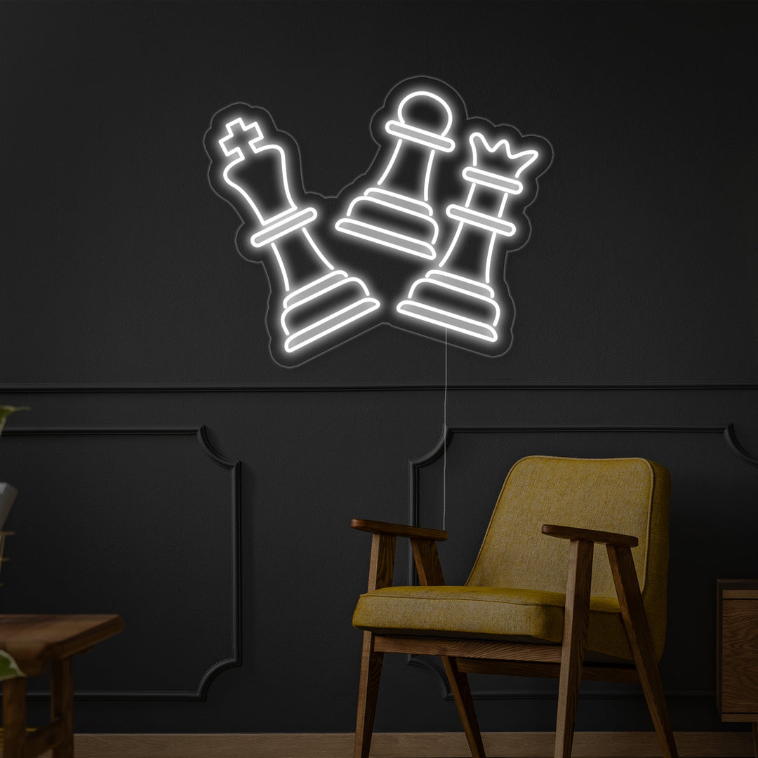 "Schack" Neonskylt