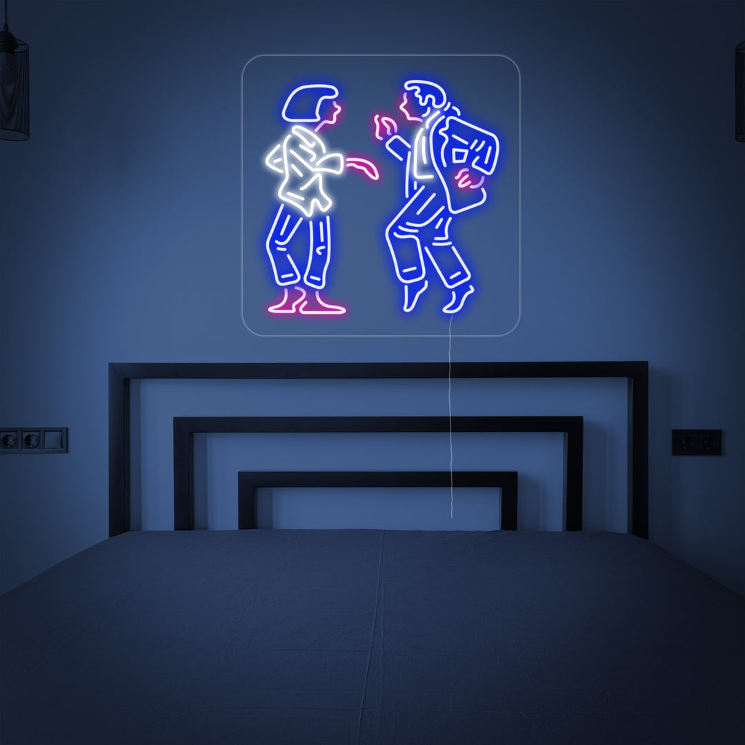 "Dansande Par" Neonskylt
