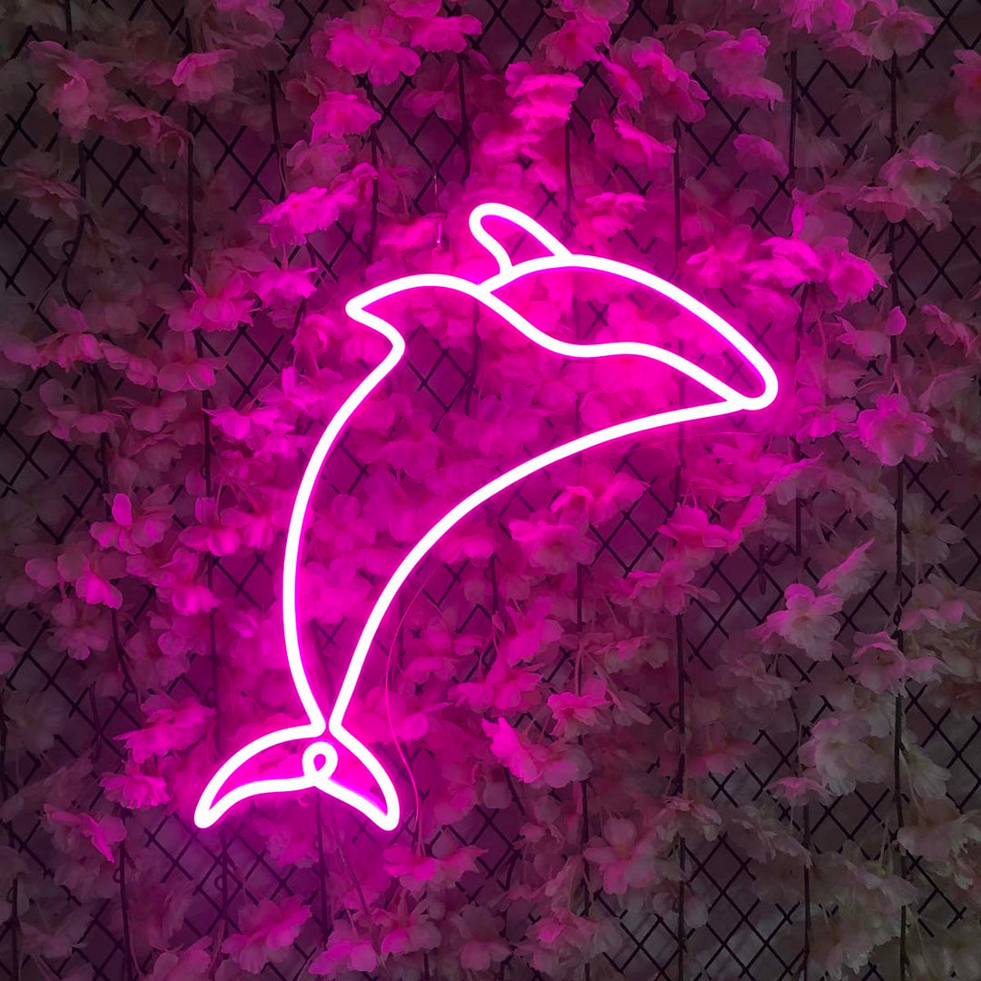 "Delfin" Neonskylt