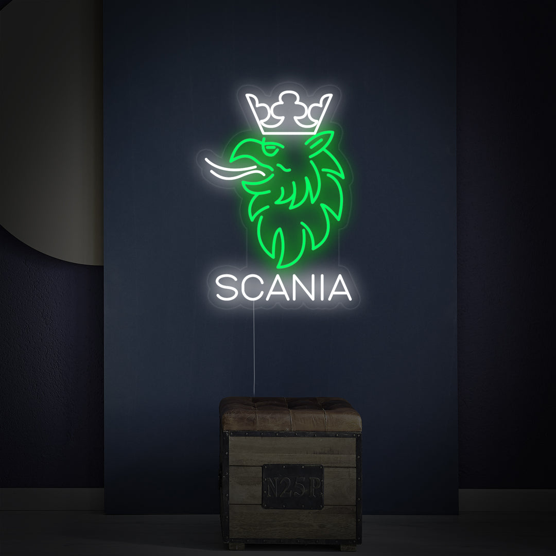 "Eagle Crown Bil Logo" Neonskylt