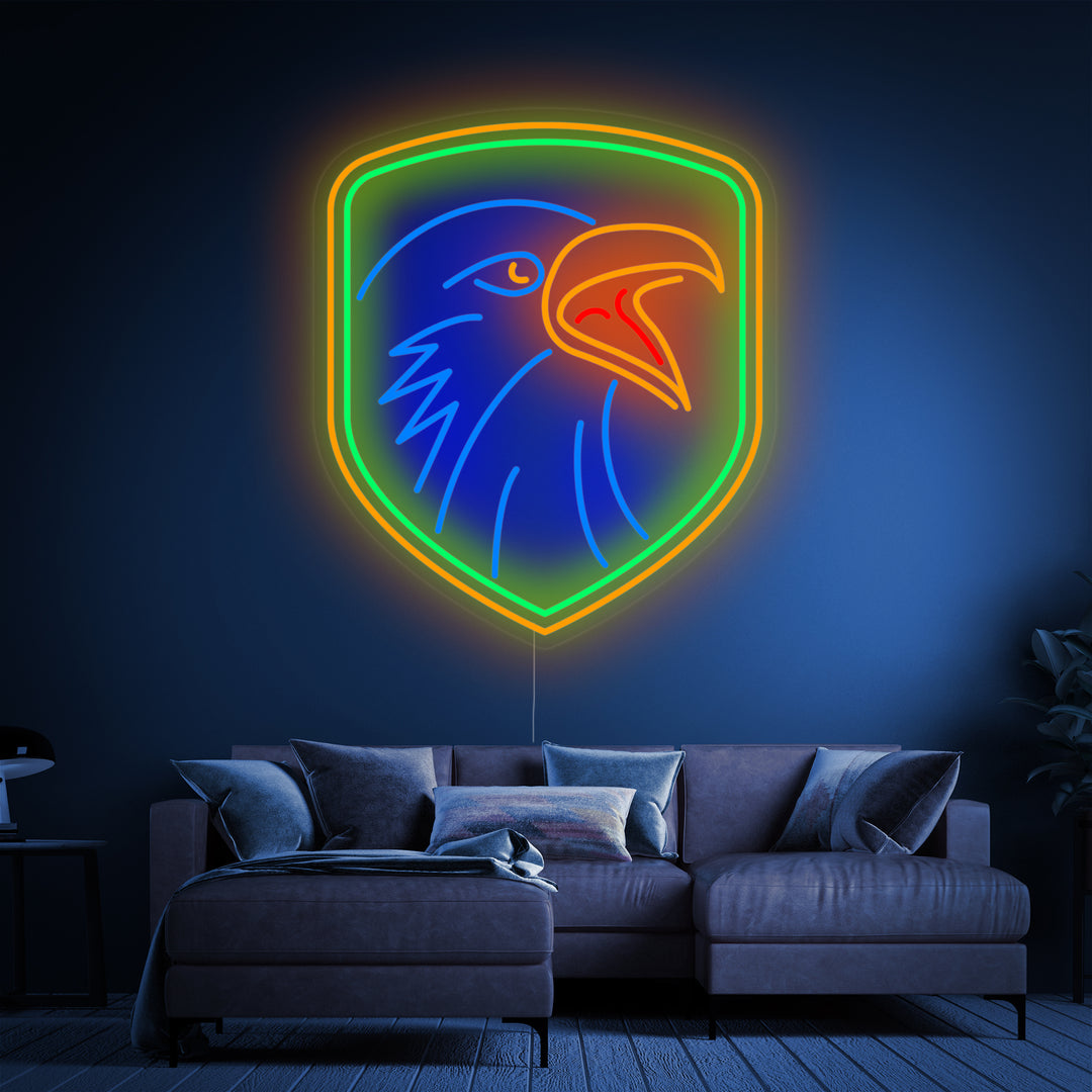 "Örn Med Sköld" Neonskylt