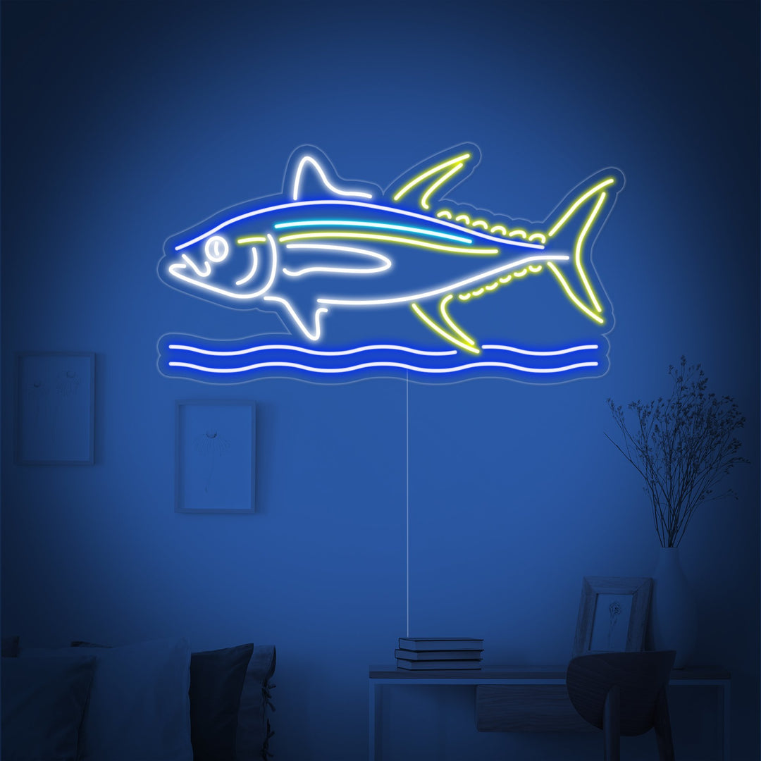 "Stor Fisk" Neonskylt