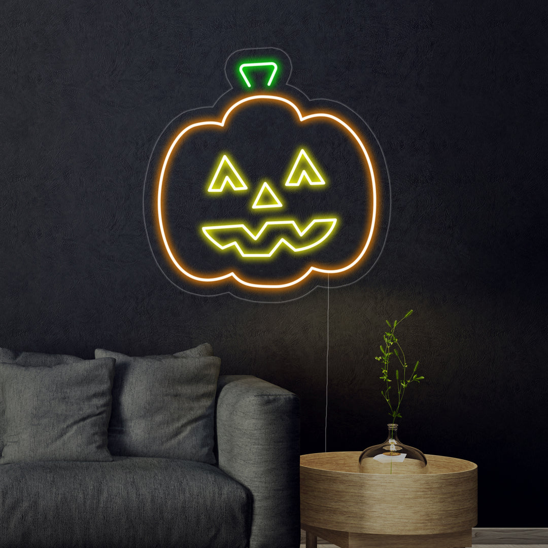 "Halloweenpumpa" Neonskylt