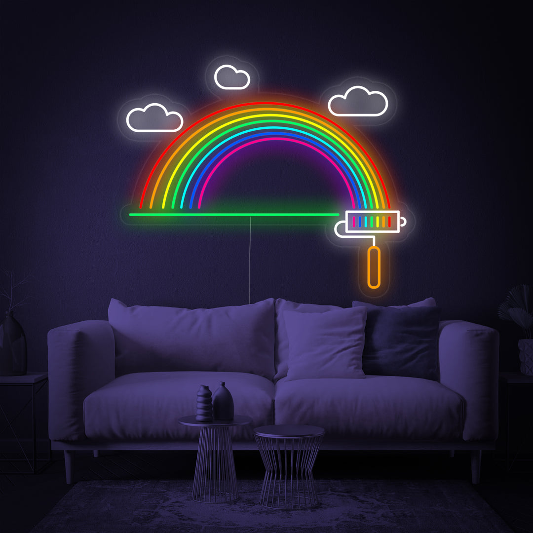"Regnbågsflagg Lgbt-Stolthet Unik" Neonskylt